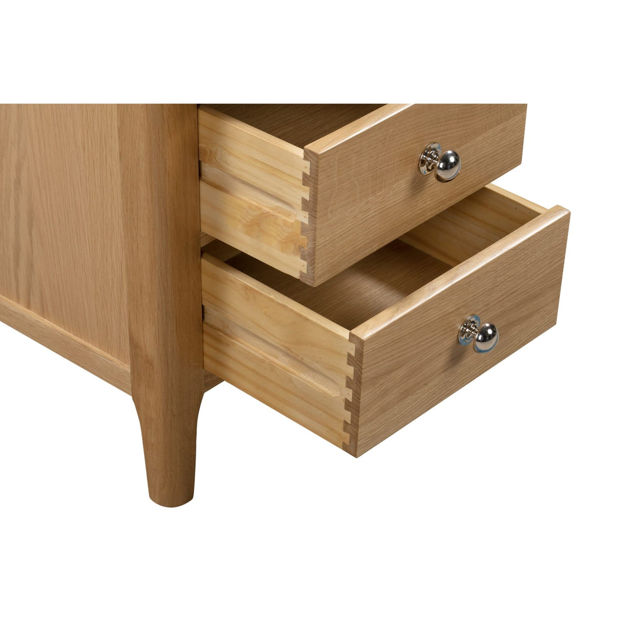 Wooden Bedside Cabinet With 3 Drawers - Cotswold