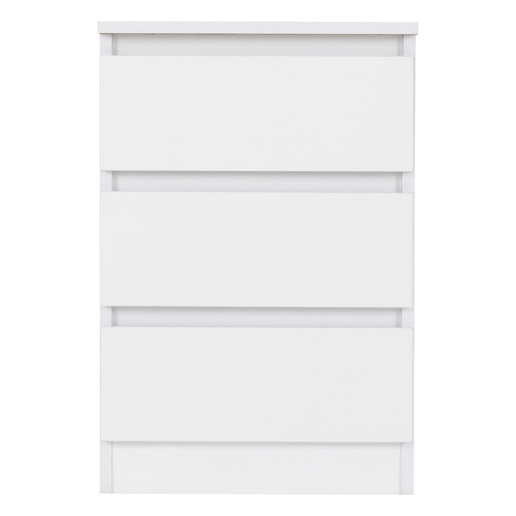Wooden Bedside Cabinet With 3 Drawers - Malvern
