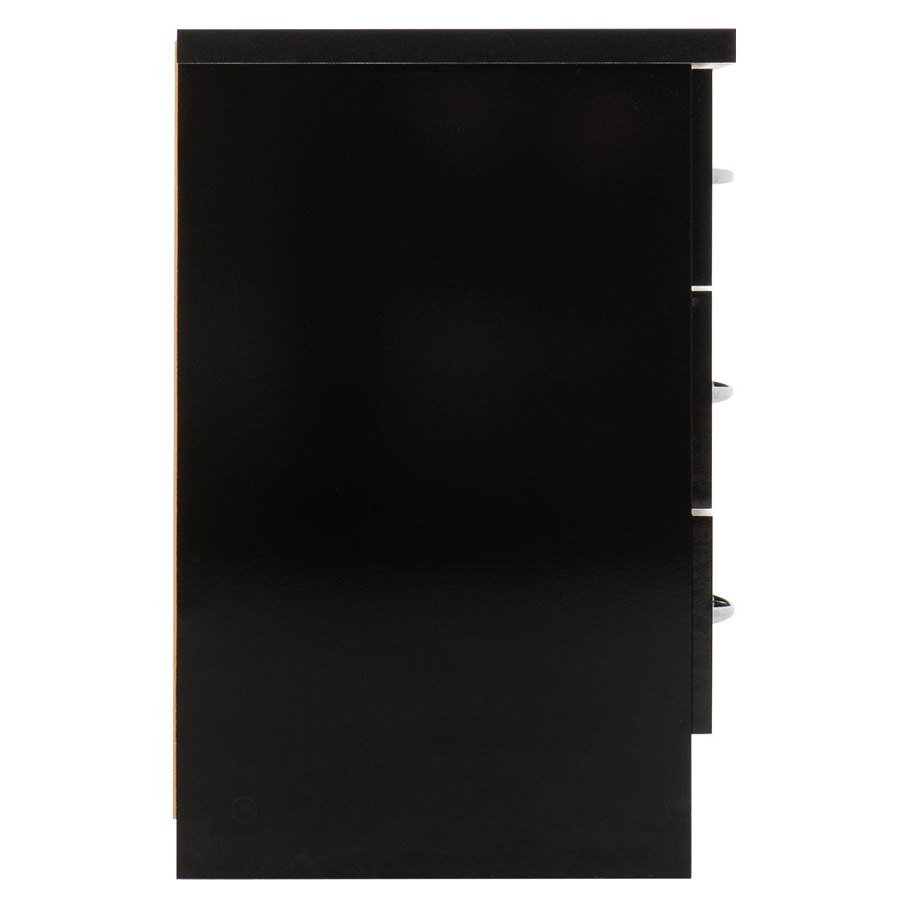 Wooden Bedside Cabinet With 3 Drawers - Nevada