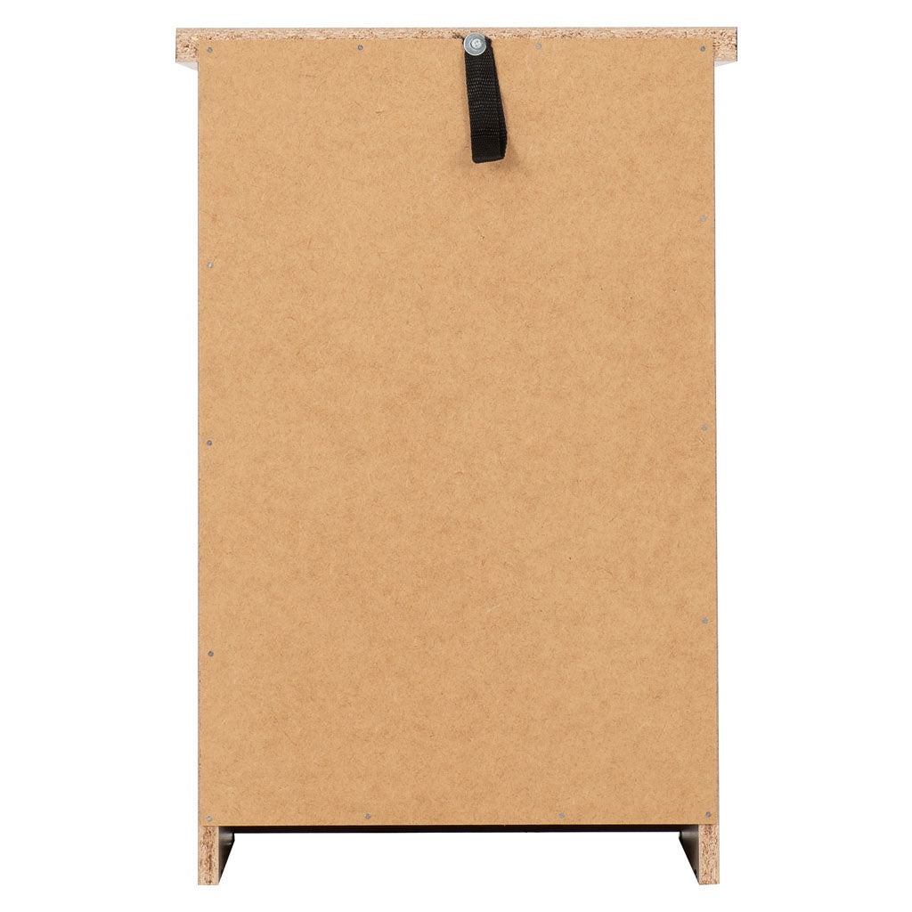 Wooden Bedside Cabinet With 3 Drawers - Nevada