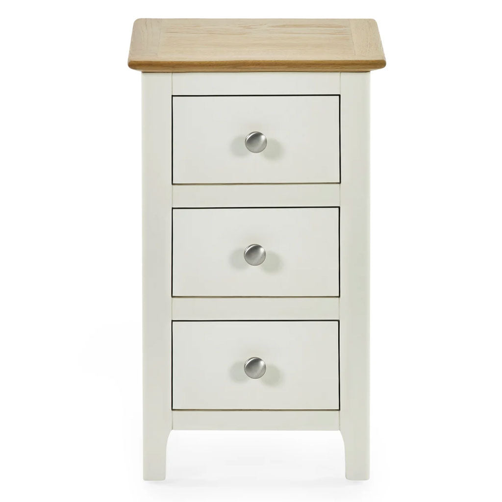 Wooden Bedside Cabinet With 3 Drawers - Somerset