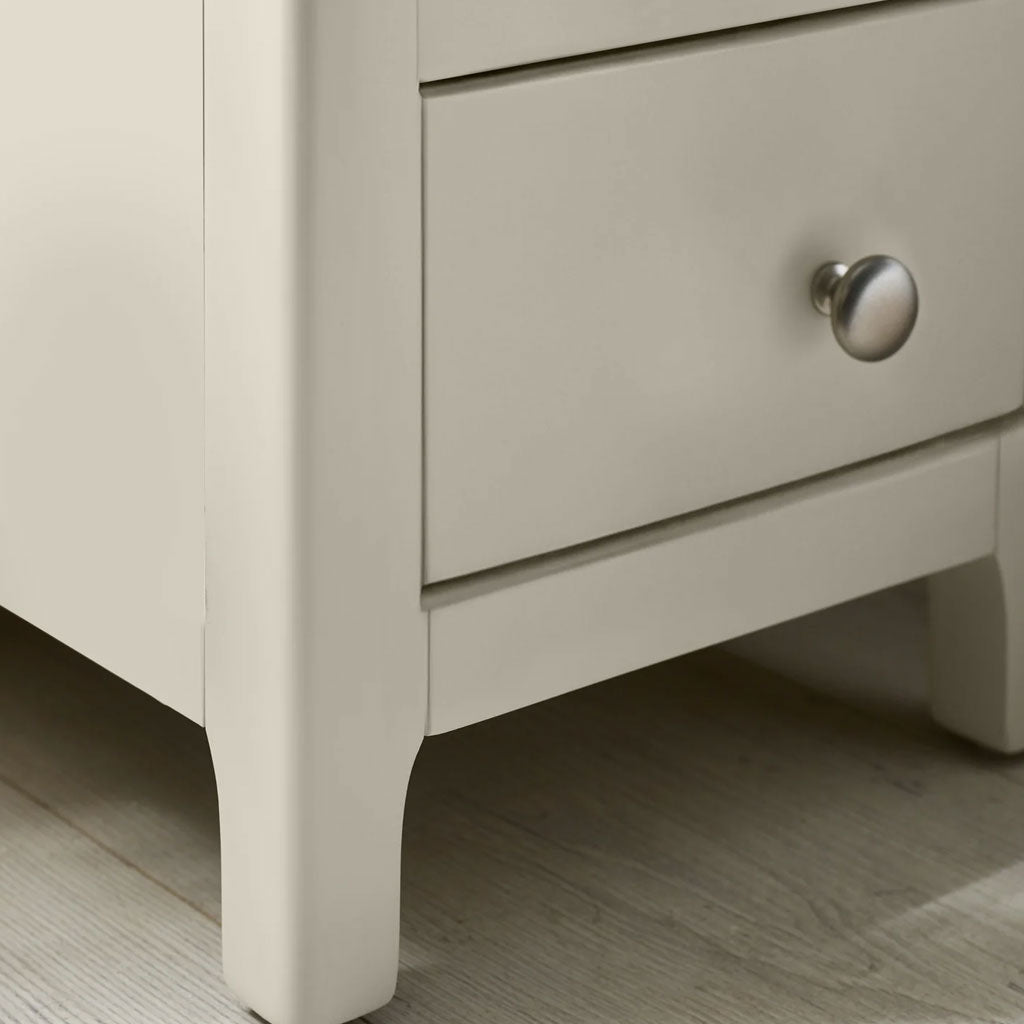 Wooden Bedside Cabinet With 3 Drawers - Somerset
