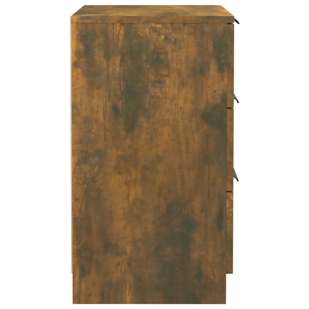 Wooden Bedside Cabinet With 3 Drawers - Vantage Home