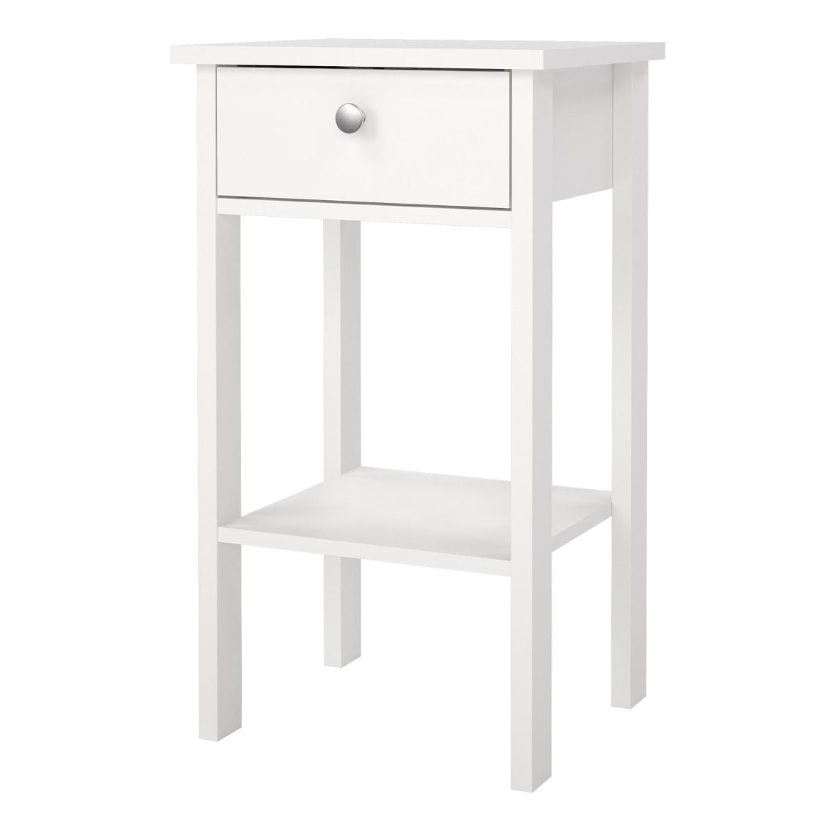 Wooden Bedside Table With 1 Drawer - Madrid