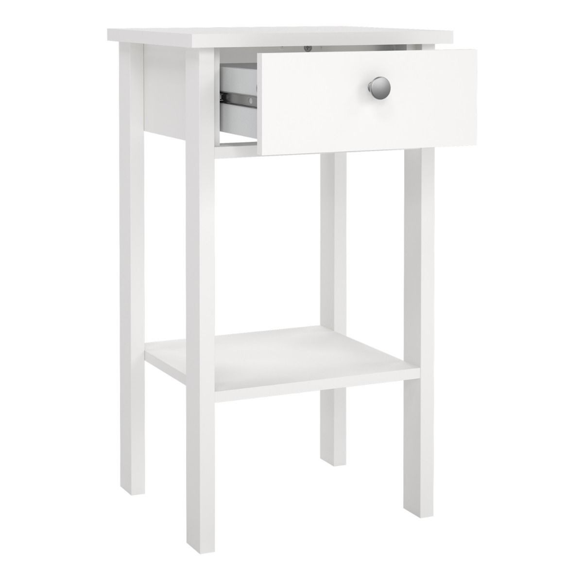 Wooden Bedside Table With 1 Drawer - Madrid