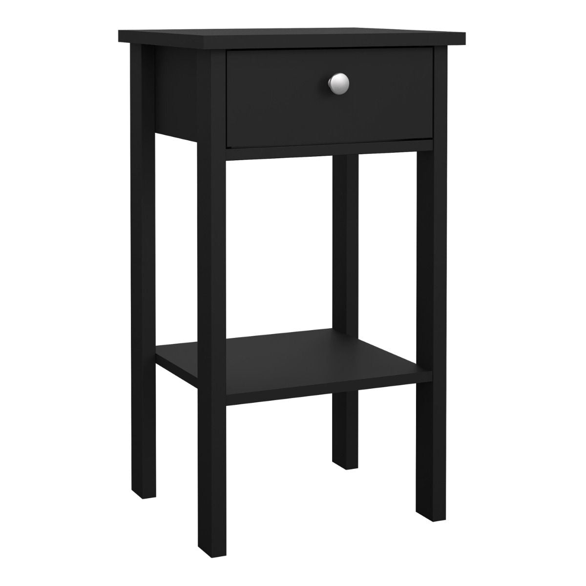 Wooden Bedside Table With 1 Drawer - Madrid