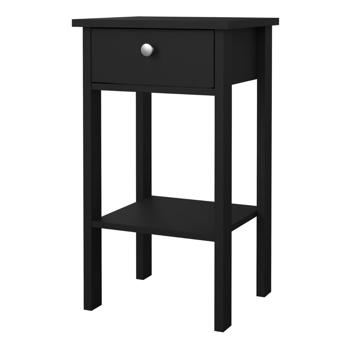 Wooden Bedside Table With 1 Drawer - Madrid