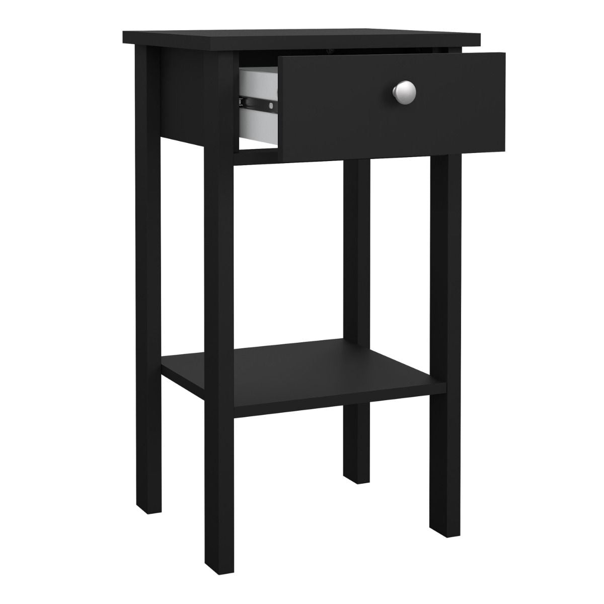 Wooden Bedside Table With 1 Drawer - Madrid