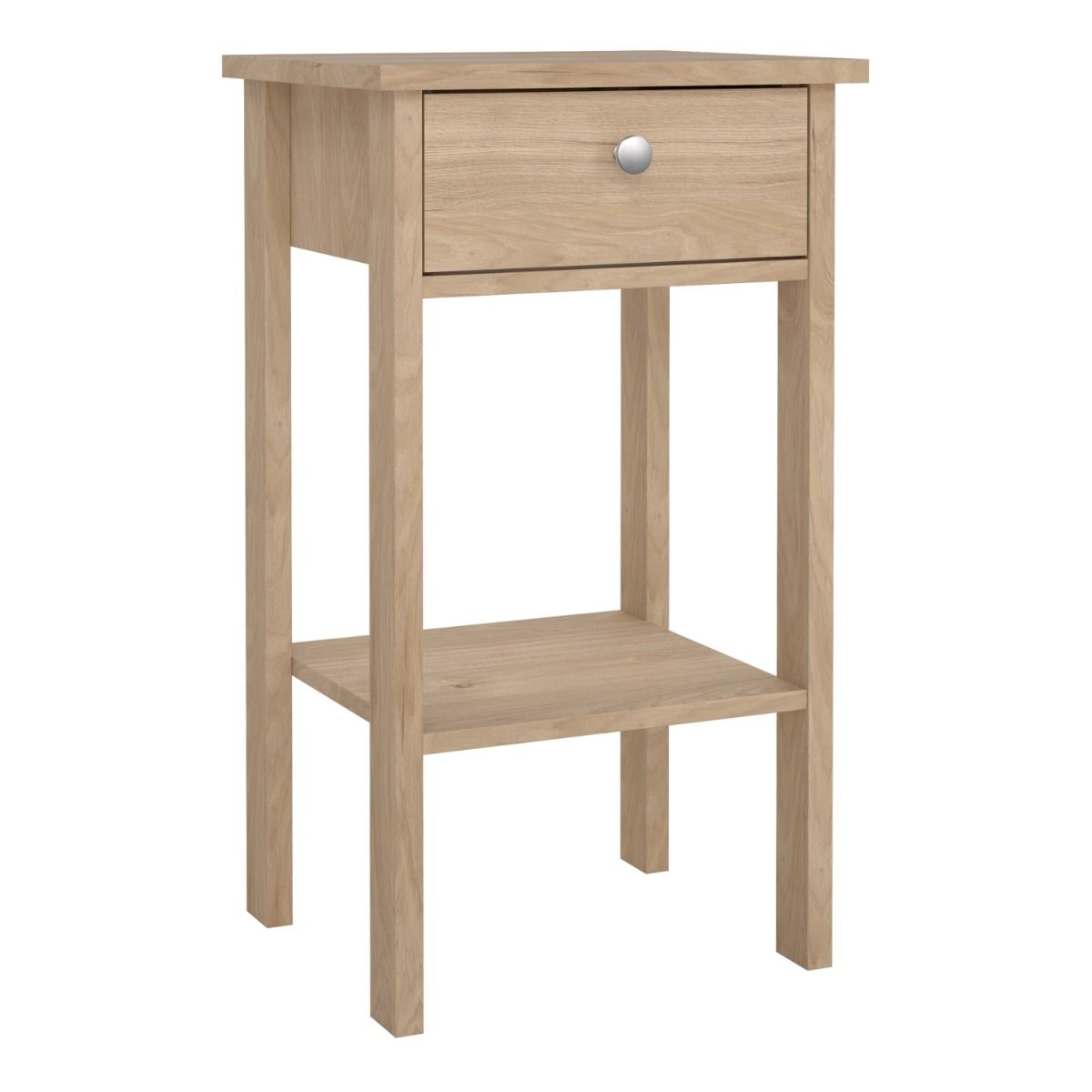 Wooden Bedside Table With 1 Drawer - Madrid