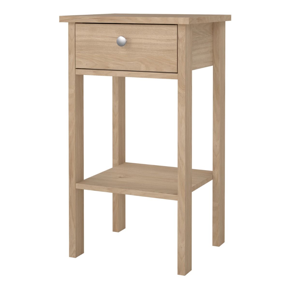Wooden Bedside Table With 1 Drawer - Madrid