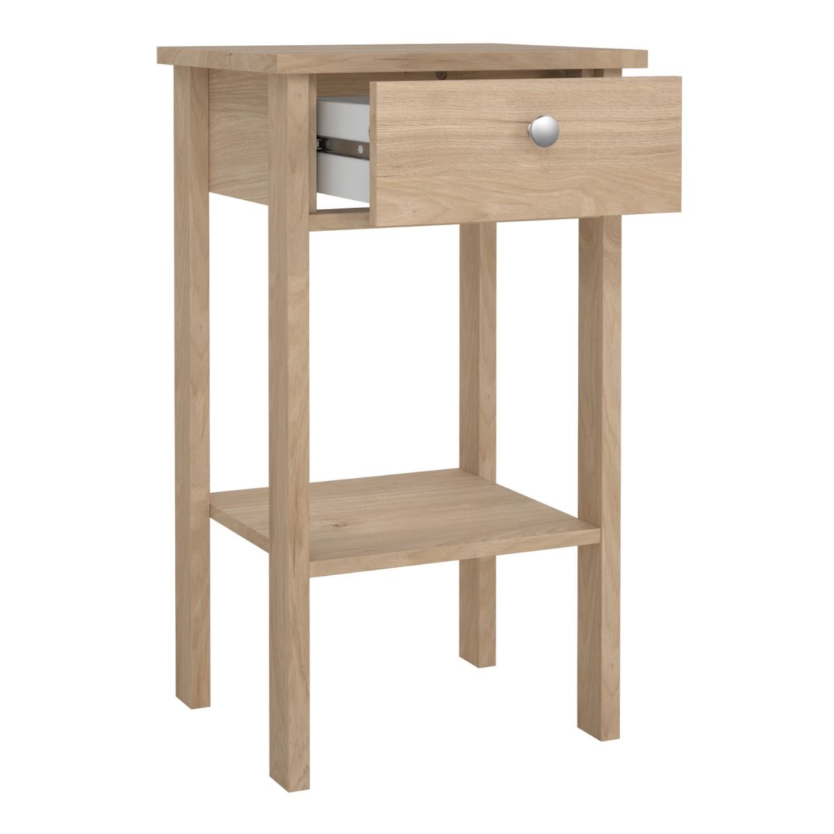 Wooden Bedside Table With 1 Drawer - Madrid