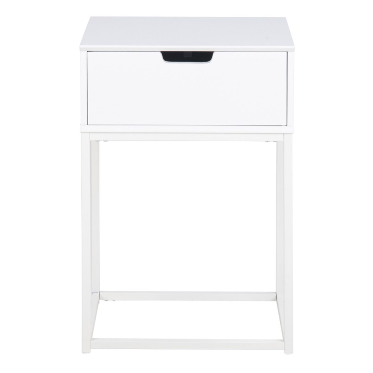 Wooden Bedside Table With 1 Drawer - Mitra