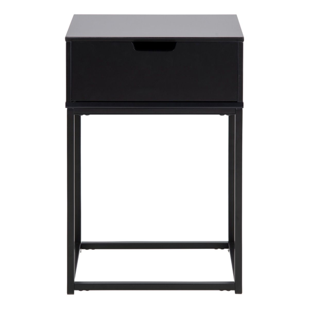Wooden Bedside Table With 1 Drawer - Mitra