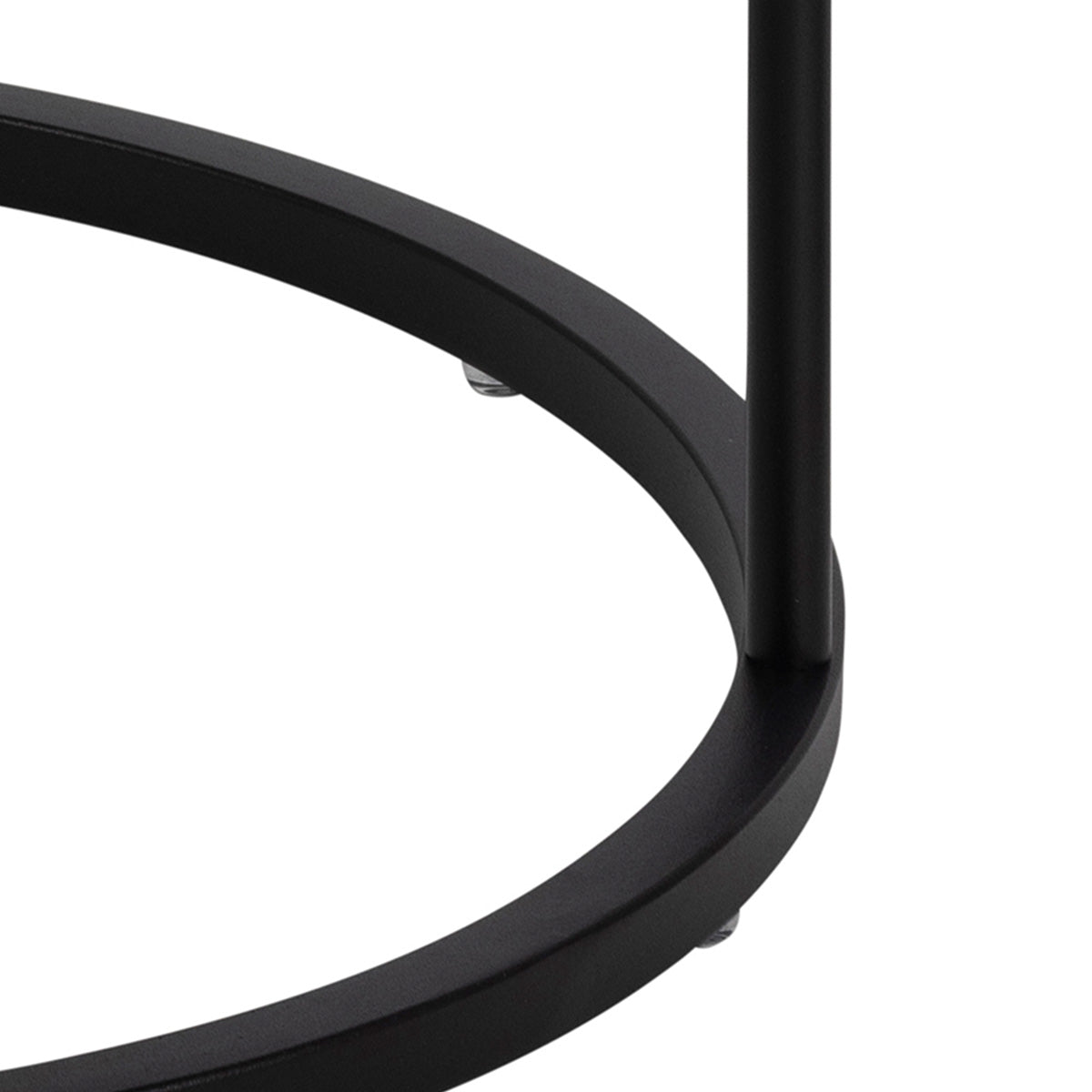 Wooden Bedside Table Round With 1 Drawer - Polo