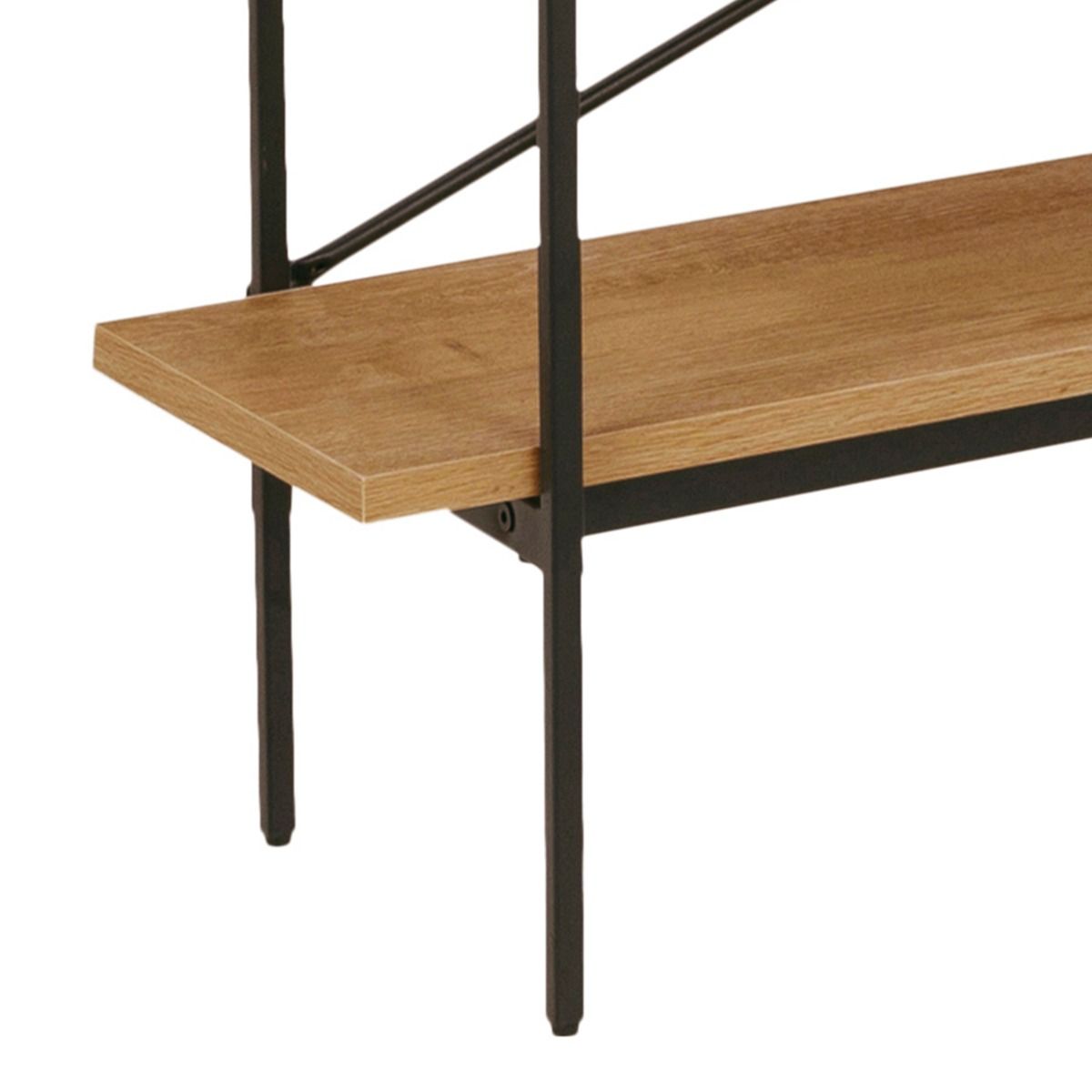 Wooden Bookcase With 1 Sliding Door And 5 Shelves - Angus