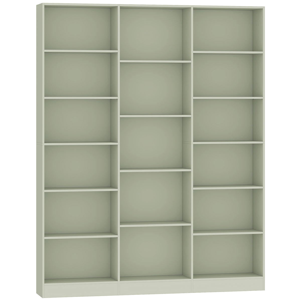 Wooden Bookcase 149cm Wide With 17 Compartments - Velmora