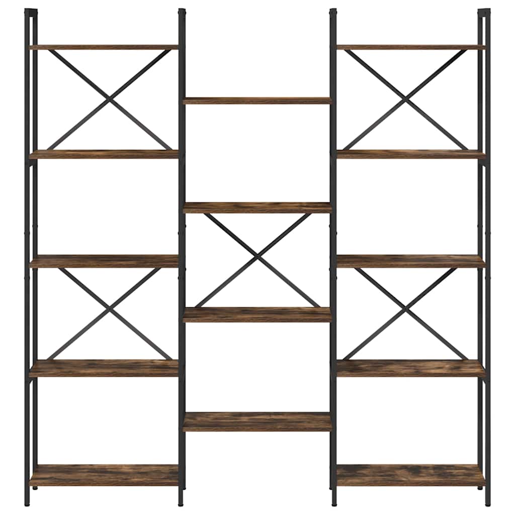 Wooden Bookcase 156cm Wide - Vantage Home