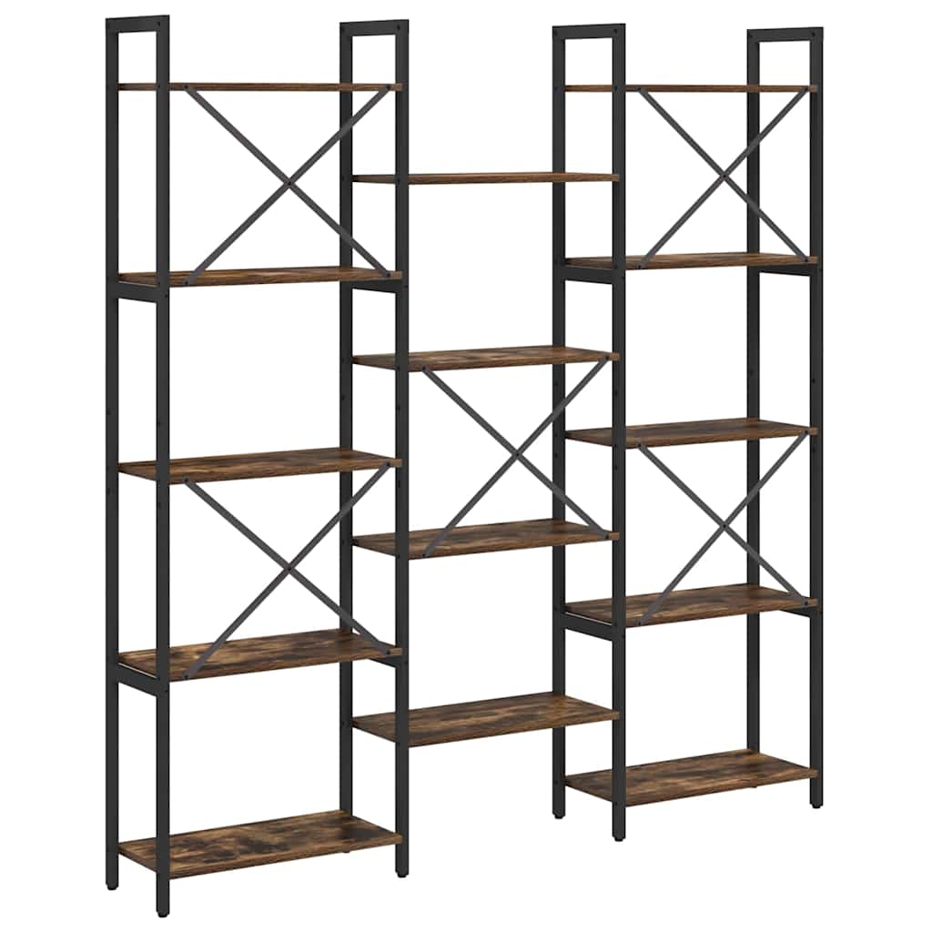 Wooden Bookcase 156cm Wide - Vantage Home