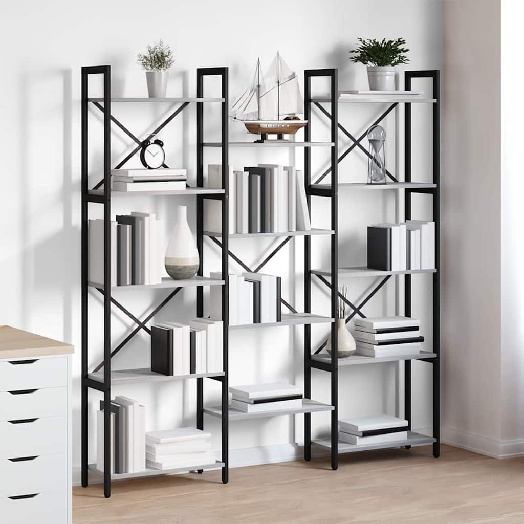 Wooden Bookcase 156cm Wide - Vantage Home