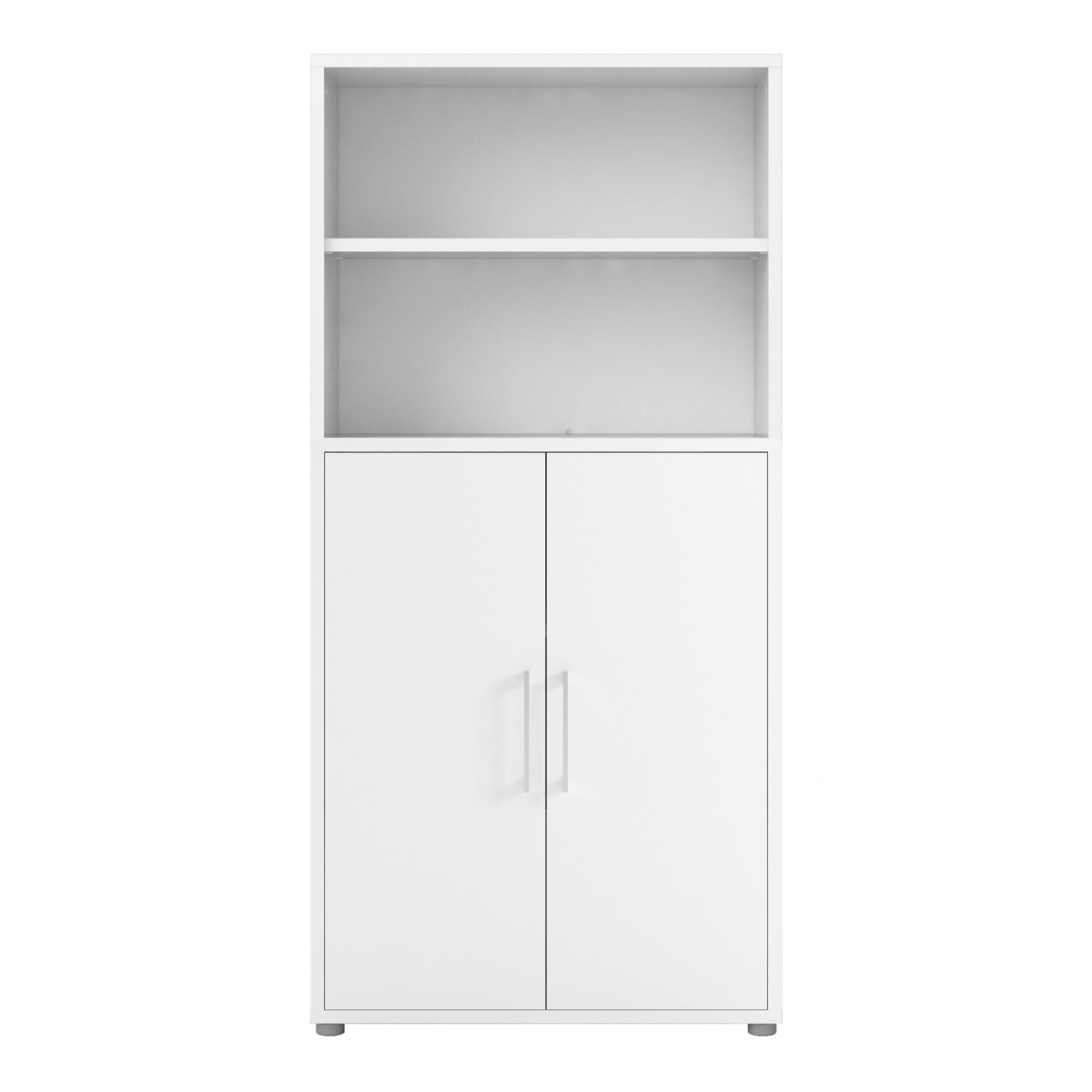 Wooden Bookcase With 2 Doors And 1 Open Shelf - Prima