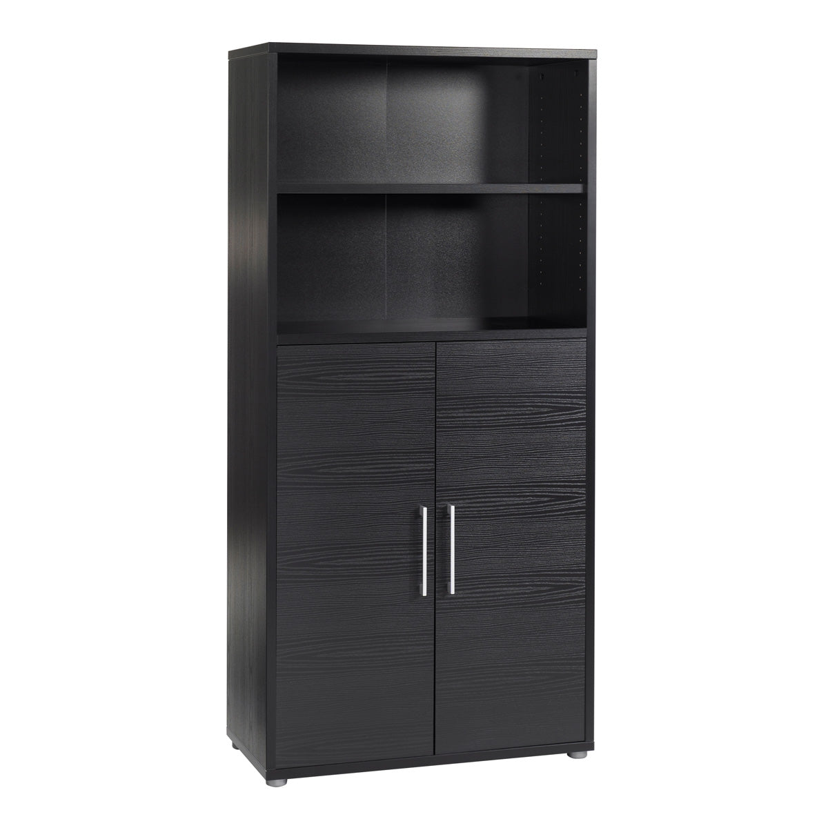 Wooden Bookcase With 2 Doors And 1 Open Shelf - Prima