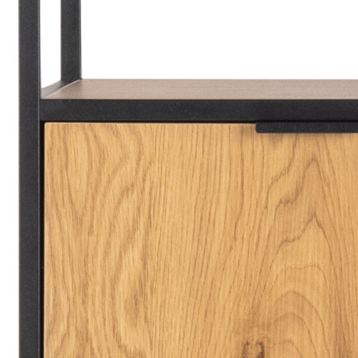 Wooden Bookcase With 2 Doors 3 Drawers And 2 Shelves - Swindon