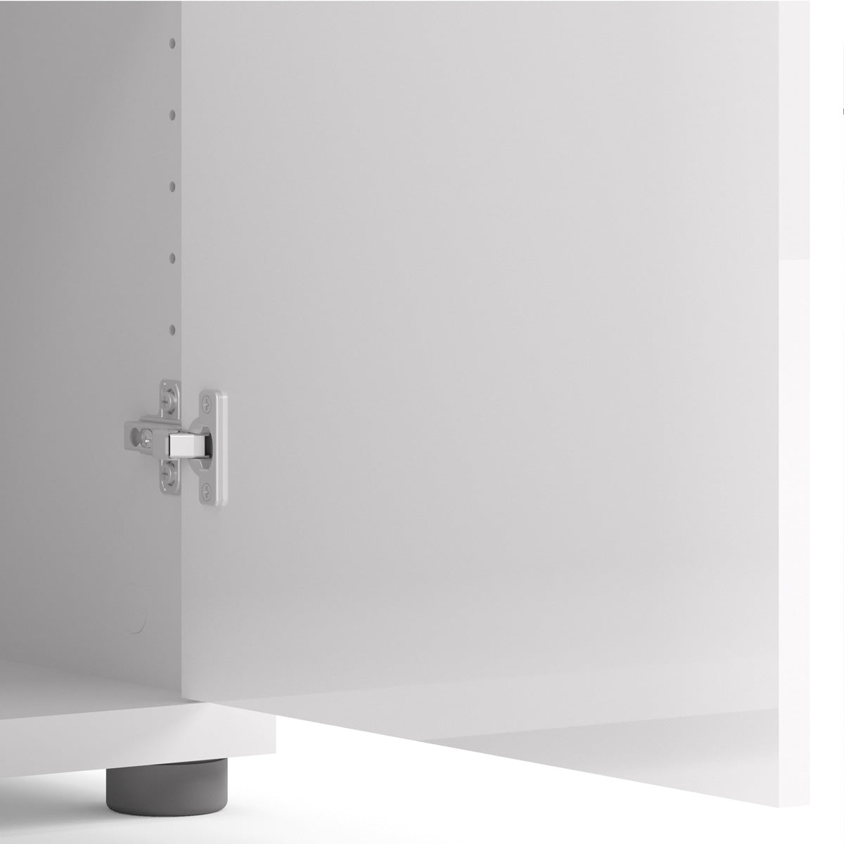 Wooden Bookcase With 2 Doors And 4 Open Shelves - Prima