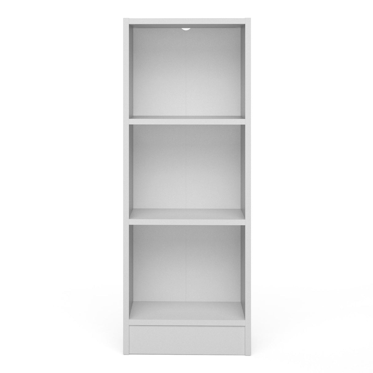 Wooden Bookcase With 2 Shelves Low And Narrow - Basic