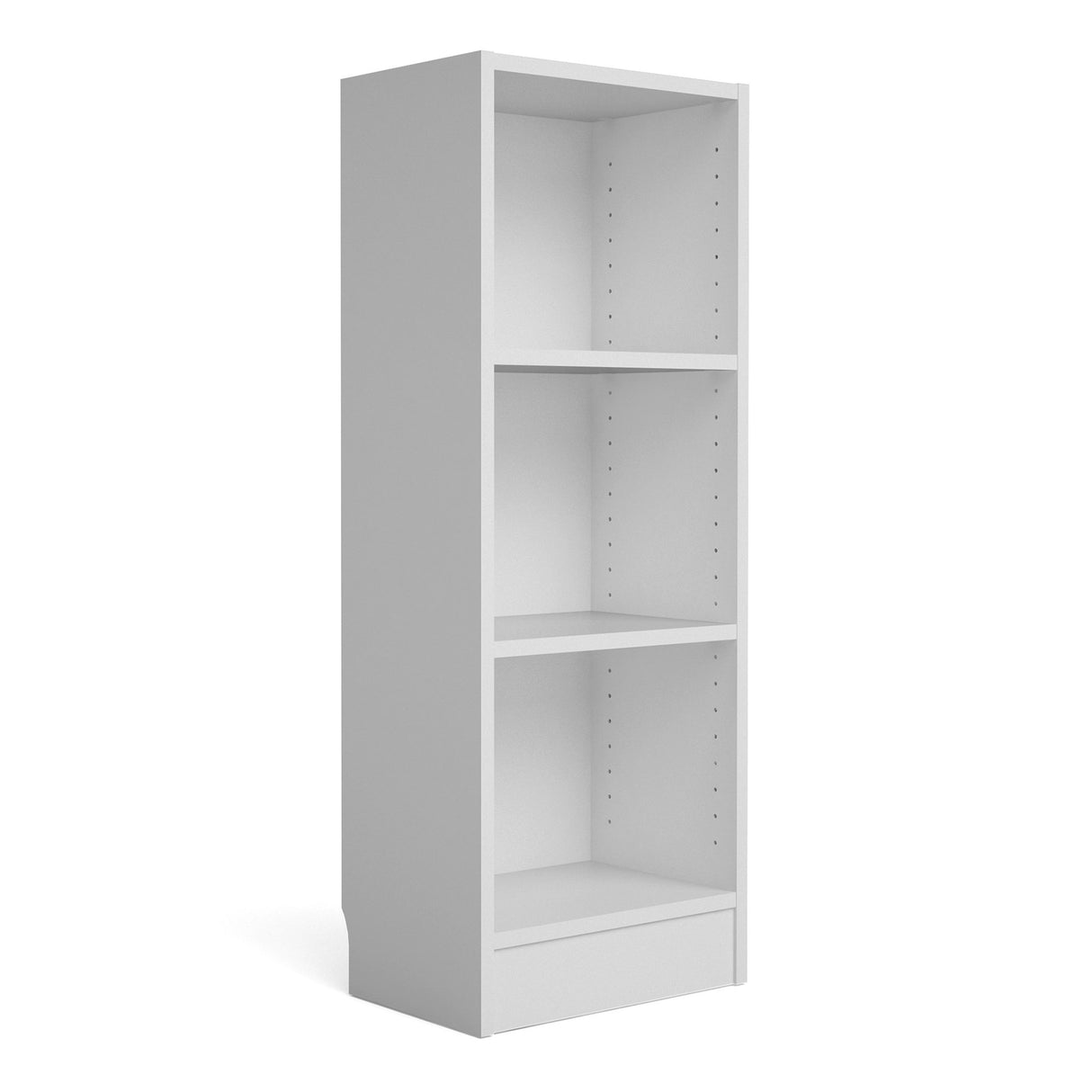 Wooden Bookcase With 2 Shelves Low And Narrow - Basic