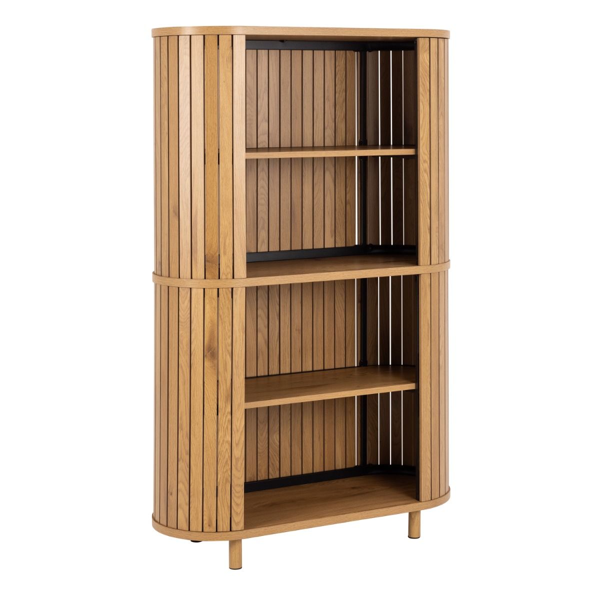 Wooden Bookcase With 3 Shelves - Colima