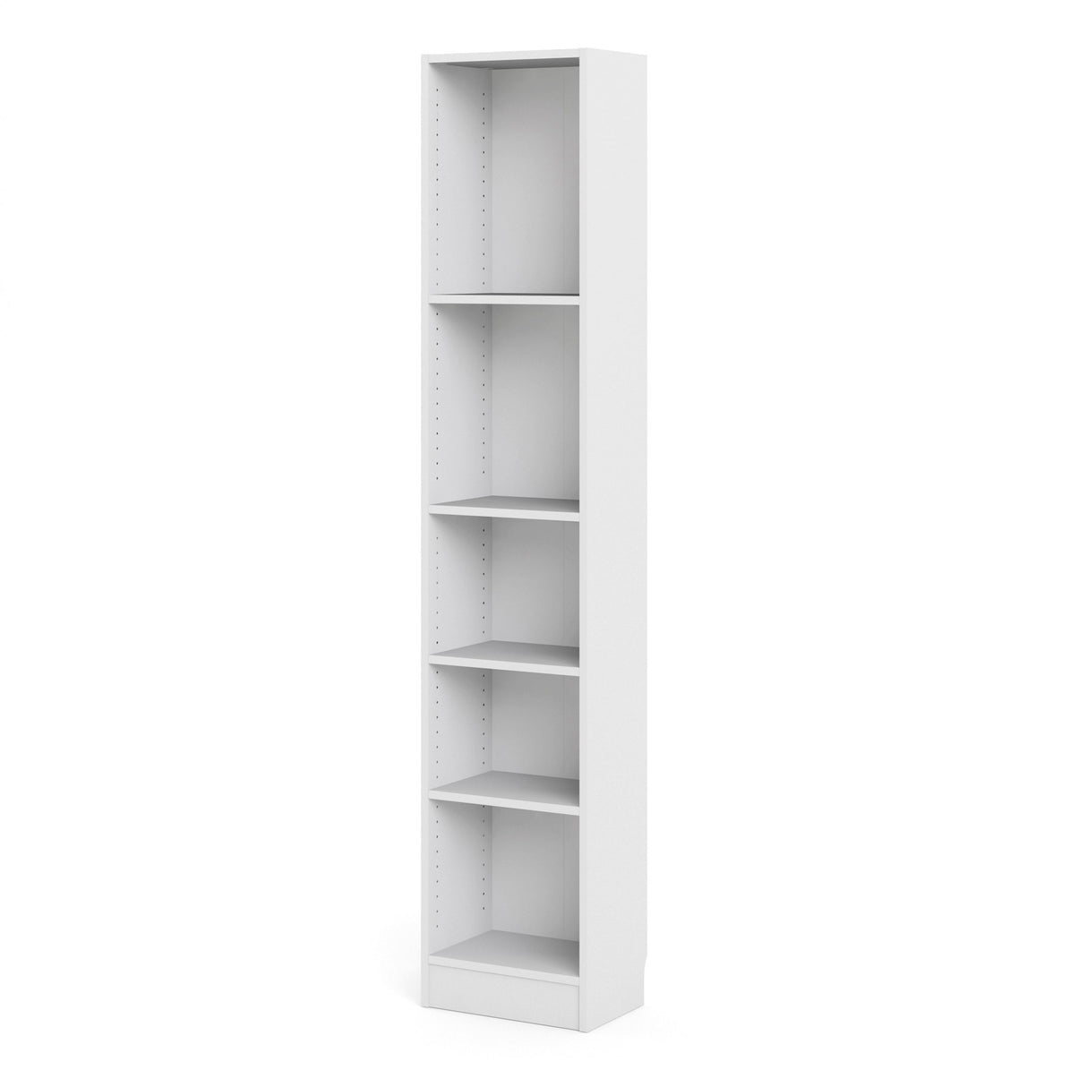 Wooden Bookcase With 4 Shelves Tall And Narrow - Basic