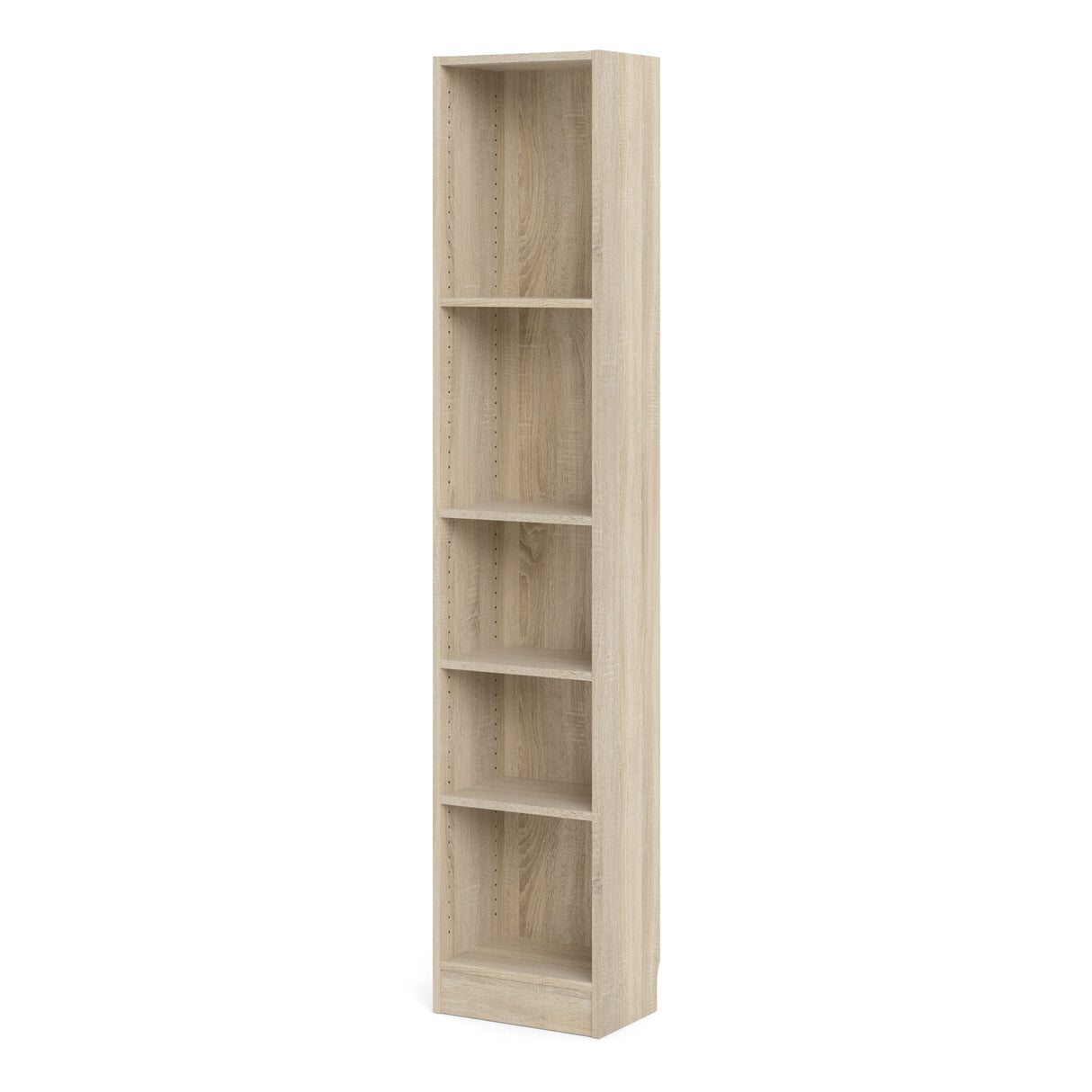 Wooden Bookcase With 4 Shelves Tall And Narrow - Basic