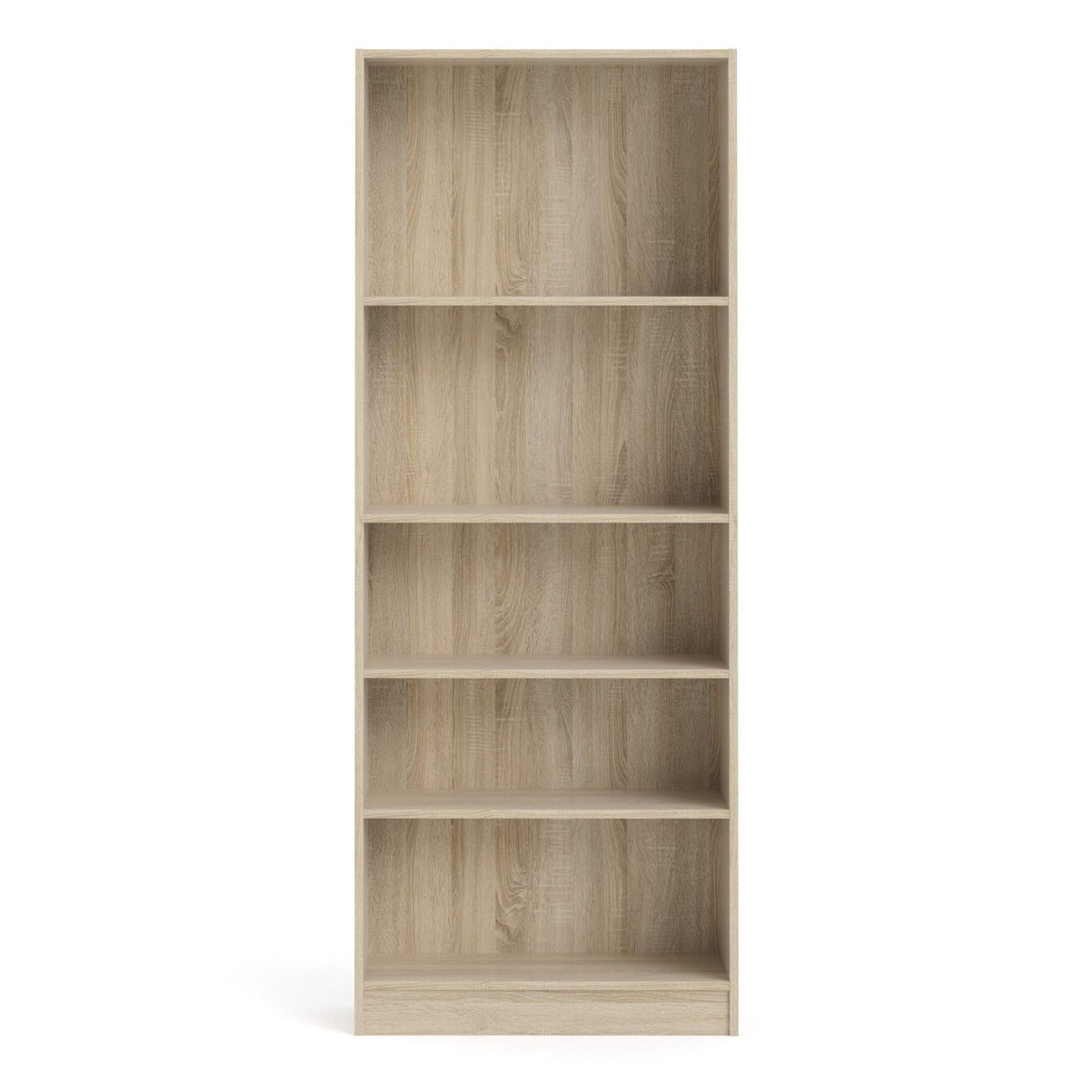Wooden Bookcase With 4 Shelves Tall And Wide - Basic