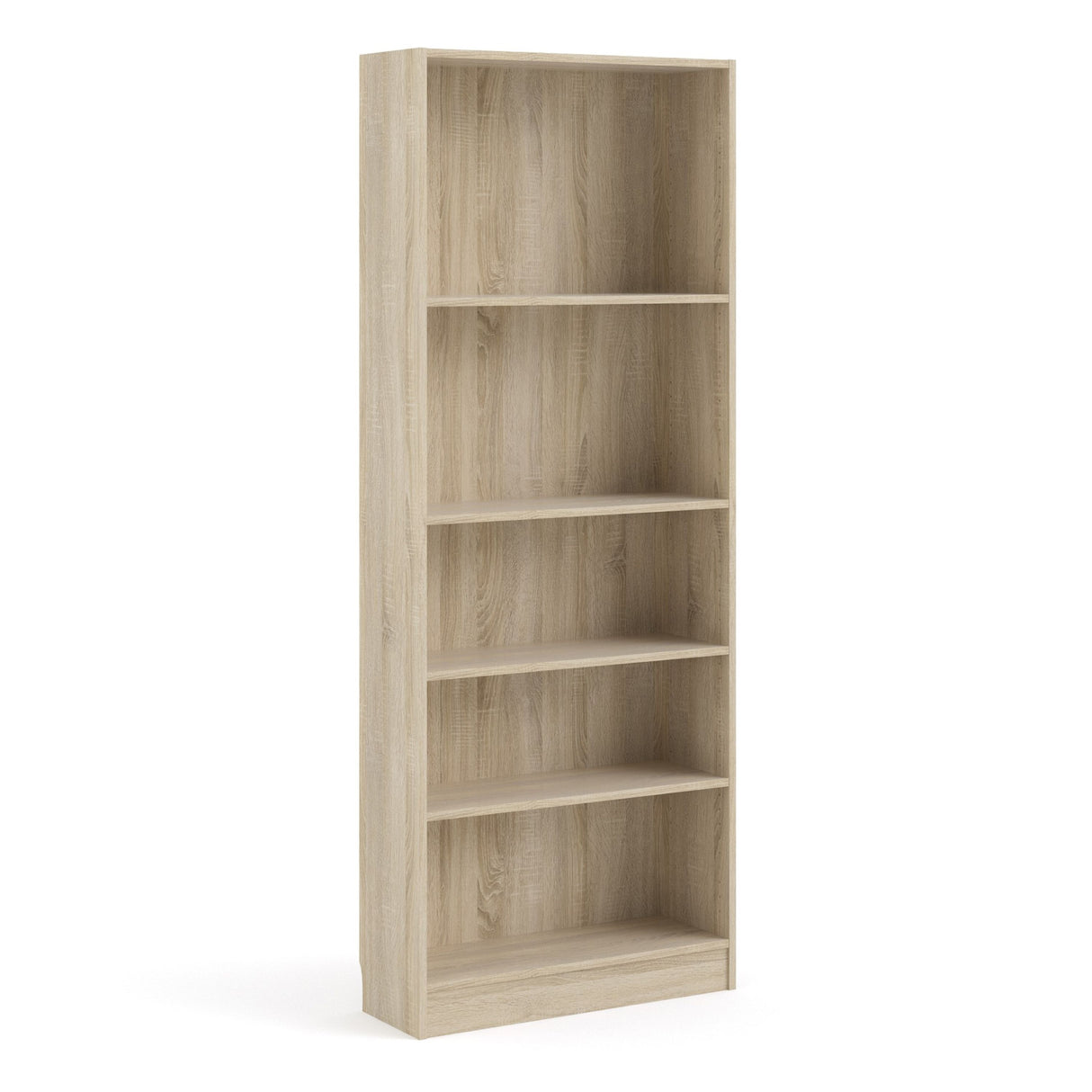 Wooden Bookcase With 4 Shelves Tall And Wide - Basic