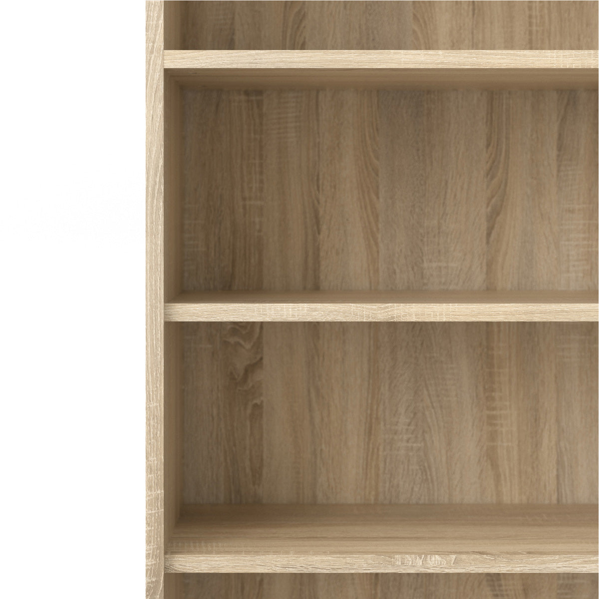Wooden Bookcase With 5 Open Shelves - Prima