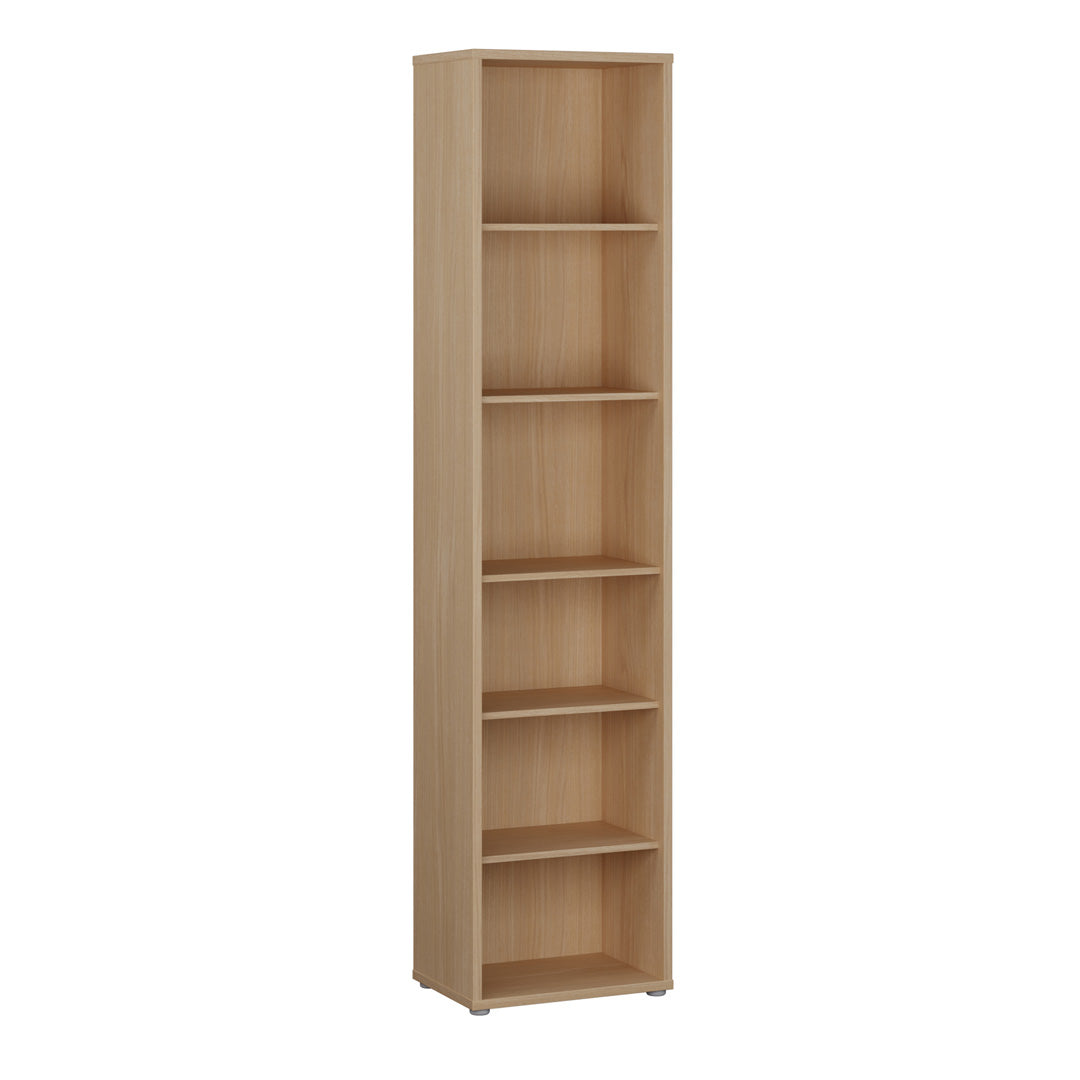 Wooden Bookcase With 5 Shelves Tall And Narrow - Alice Springs