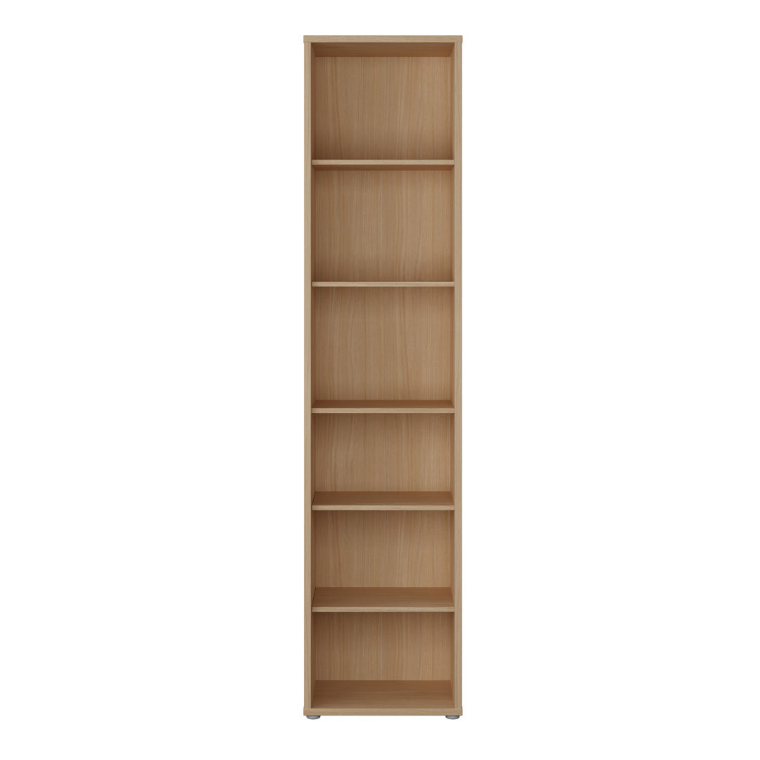 Wooden Bookcase With 5 Shelves Tall And Narrow - Alice Springs