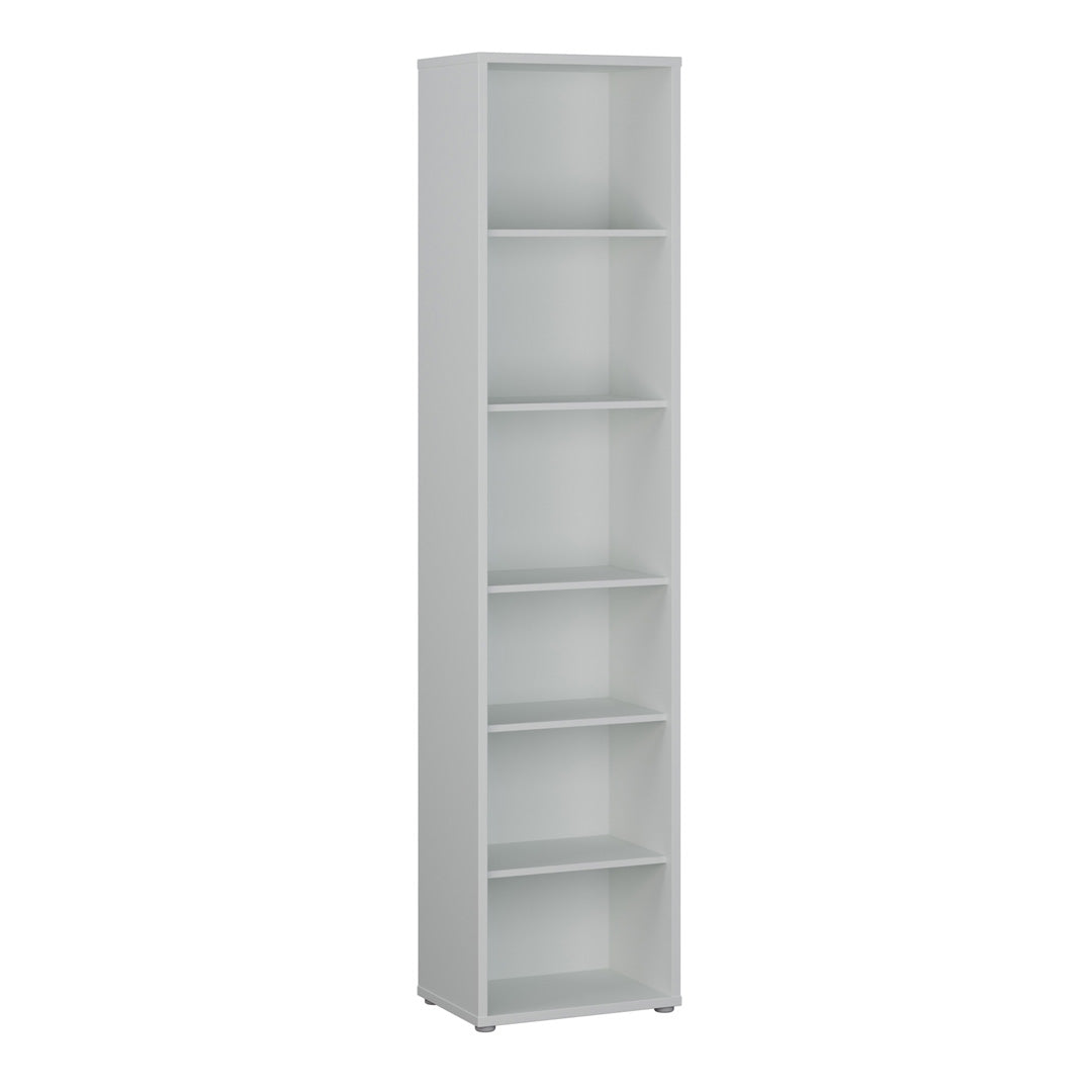 Wooden Bookcase With 5 Shelves Tall And Narrow - Alice Springs