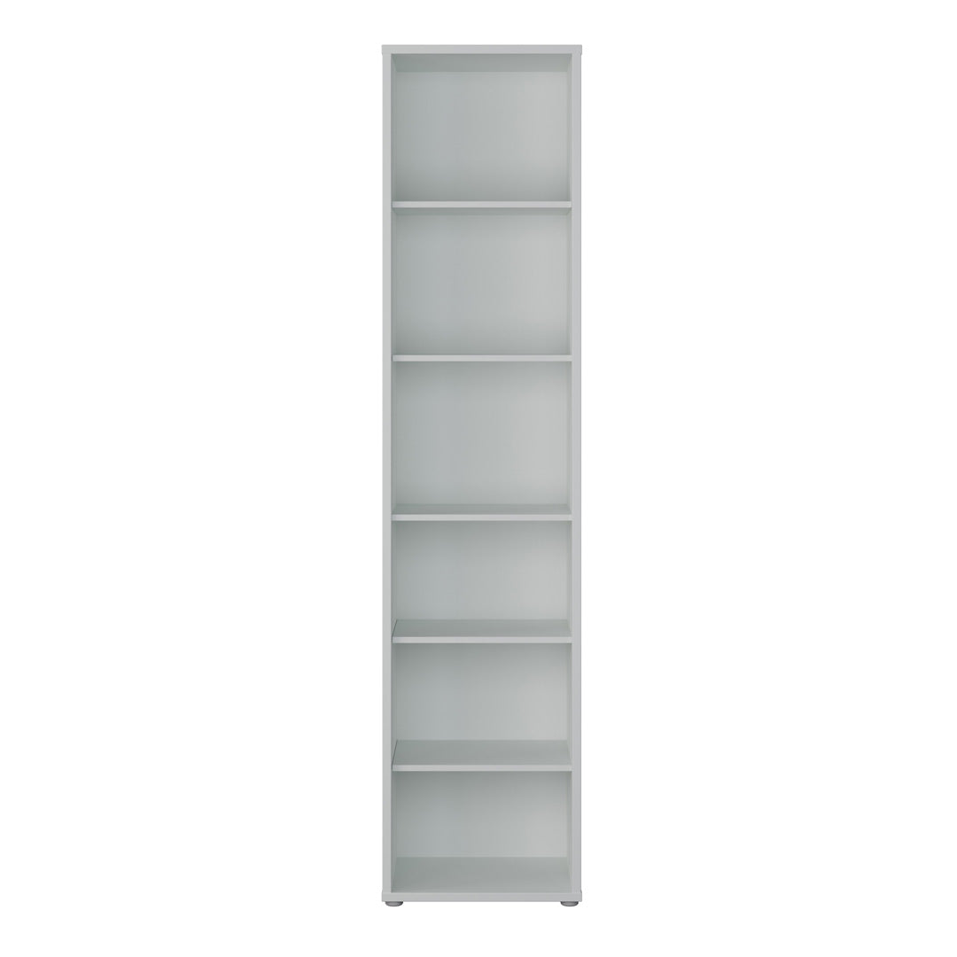 Wooden Bookcase With 5 Shelves Tall And Narrow - Alice Springs