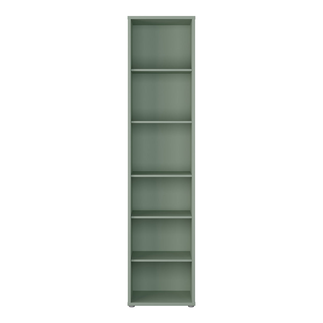 Wooden Bookcase With 5 Shelves Tall And Narrow - Alice Springs