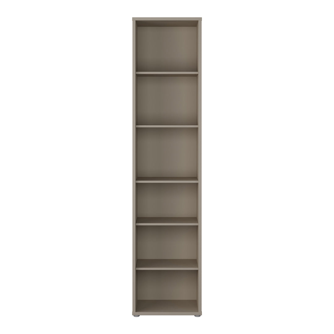 Wooden Bookcase With 5 Shelves Tall And Narrow - Alice Springs