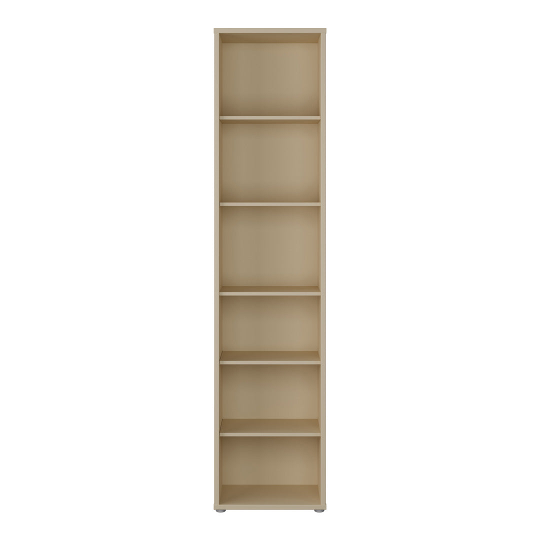 Wooden Bookcase With 5 Shelves Tall And Narrow - Alice Springs