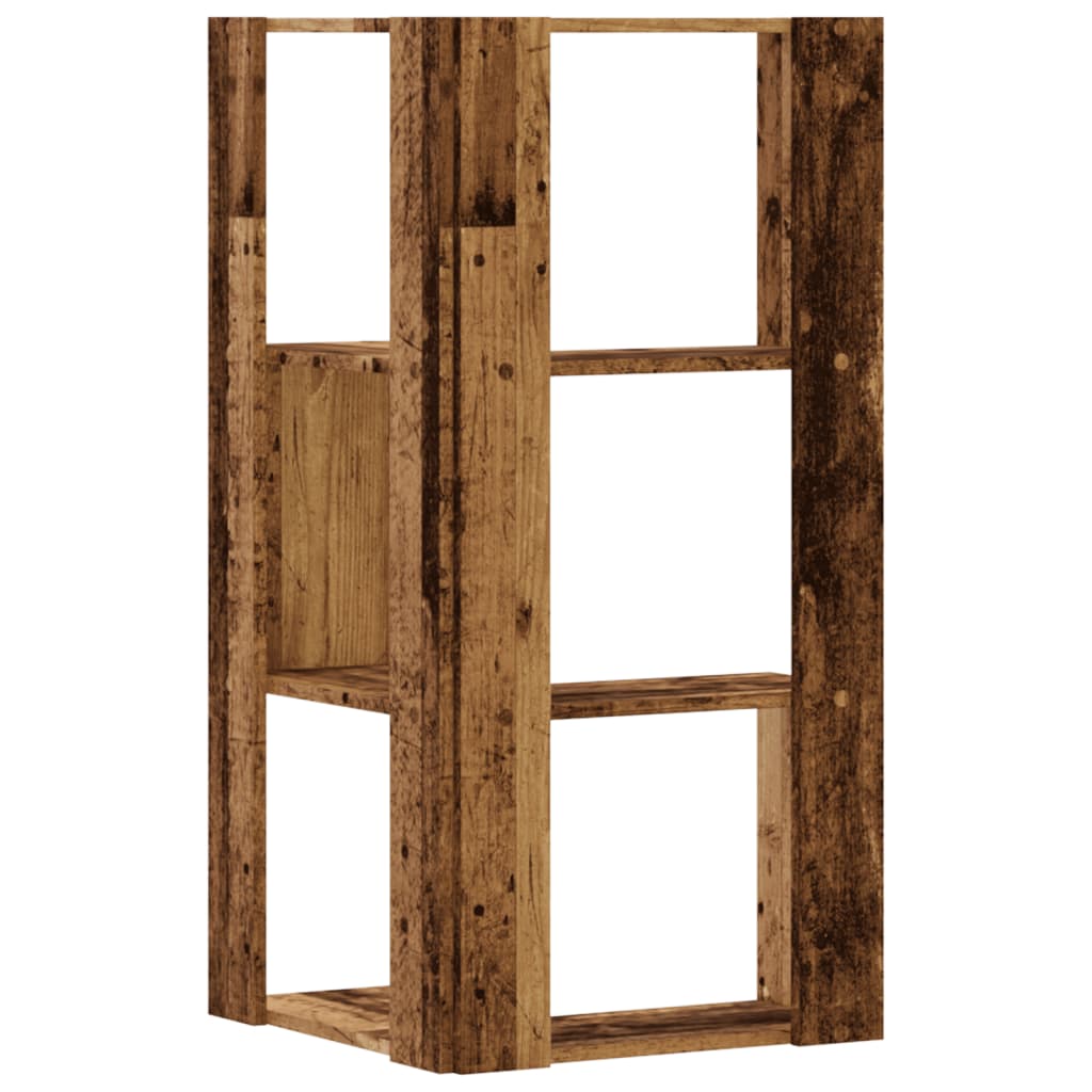 Wooden Bookcase Corner - Vantage Home