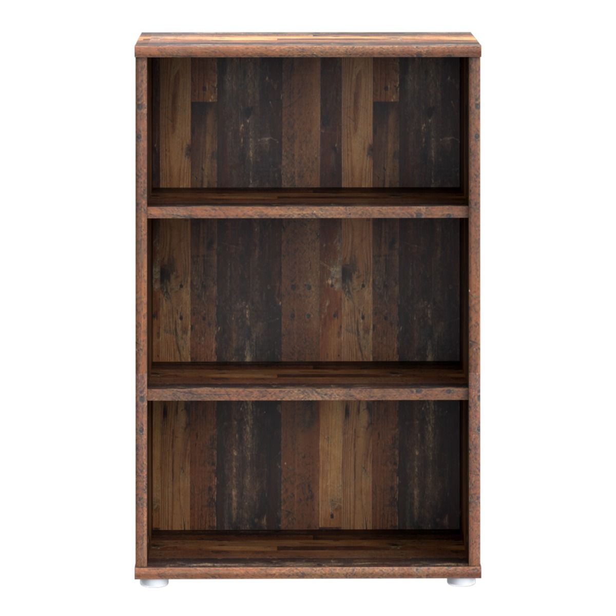 Wooden Bookcase Low And Narrow With 2 Shelves - Essential