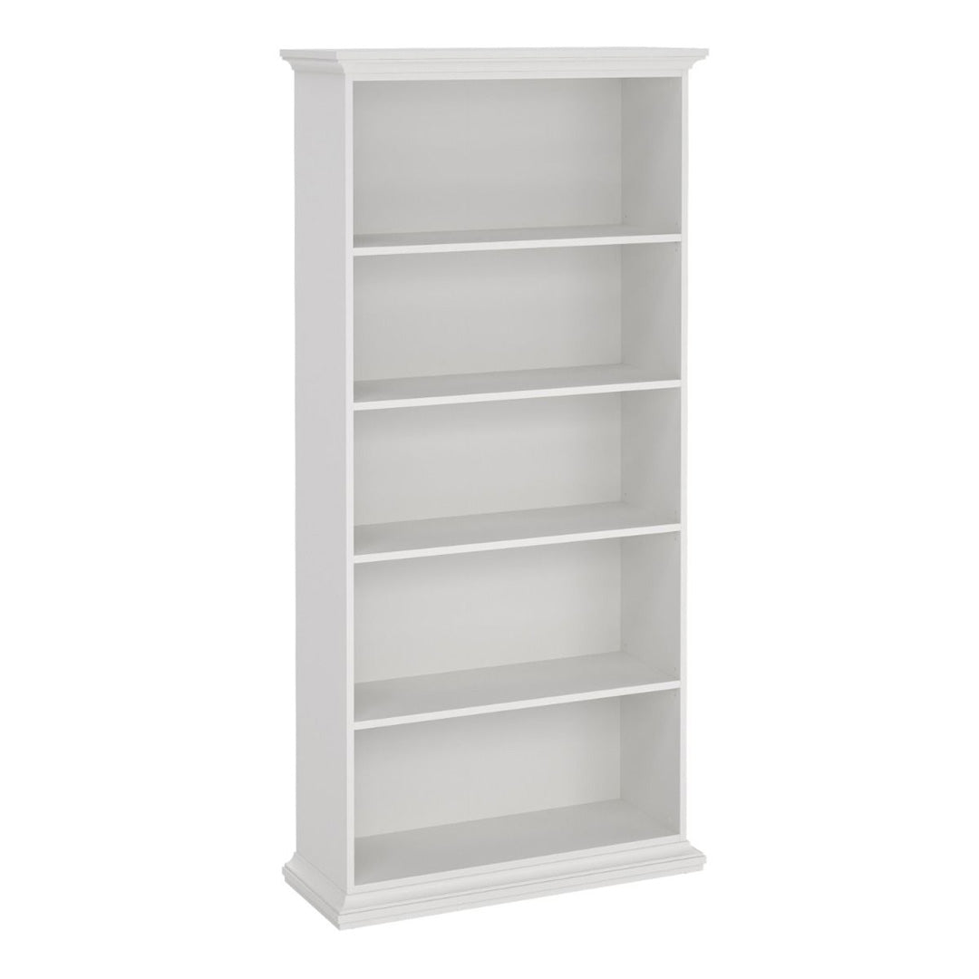Wooden Bookcase Tall With 2 Shelves - Paris
