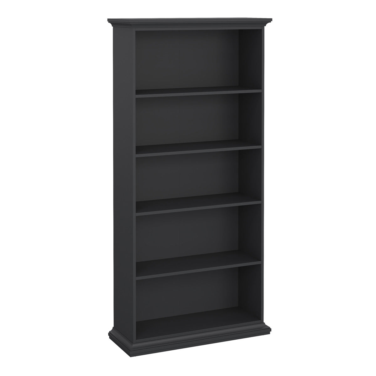 Wooden Bookcase Tall With 4 Shelves - Paris