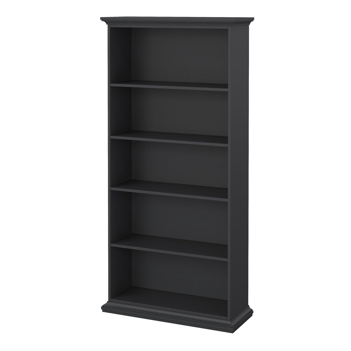 Wooden Bookcase Tall With 4 Shelves - Paris
