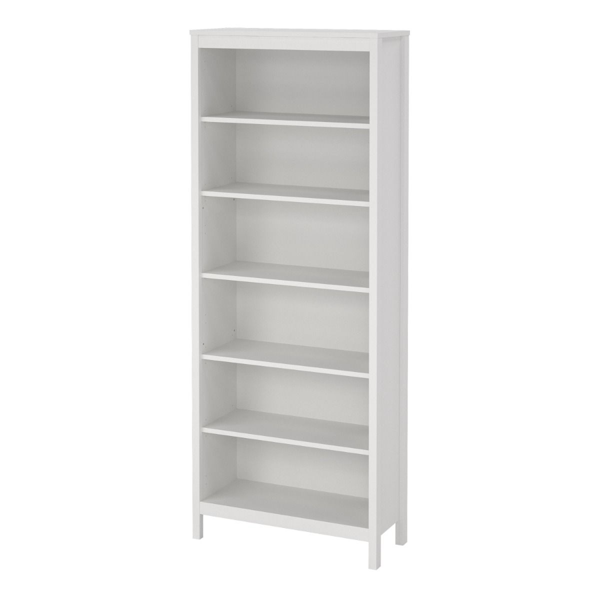 Wooden Bookcase Tall With 5 Shelves - Madrid