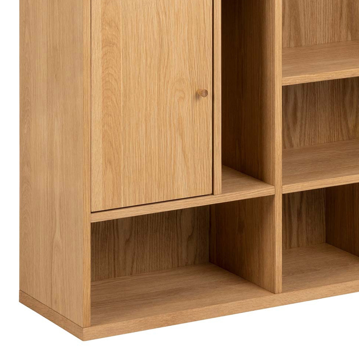 Wooden Bookcase Tall And Large With 3 Doors - Rangoon