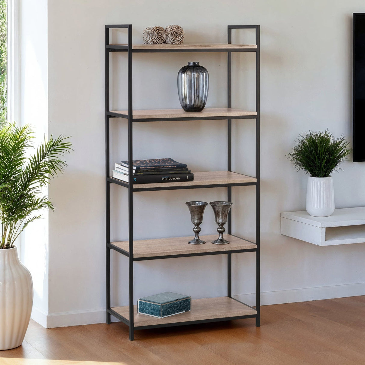 Wooden Bookcase Tall - Tribeca